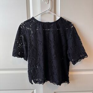 Old Navy Black Lace Blouse Sz. L